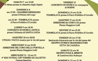 PROGRAMMA ESTATE 2021