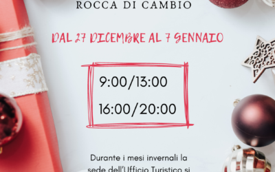 ORARI APERTURA UFFICIO TURISTICO VACANZE DI NATALE